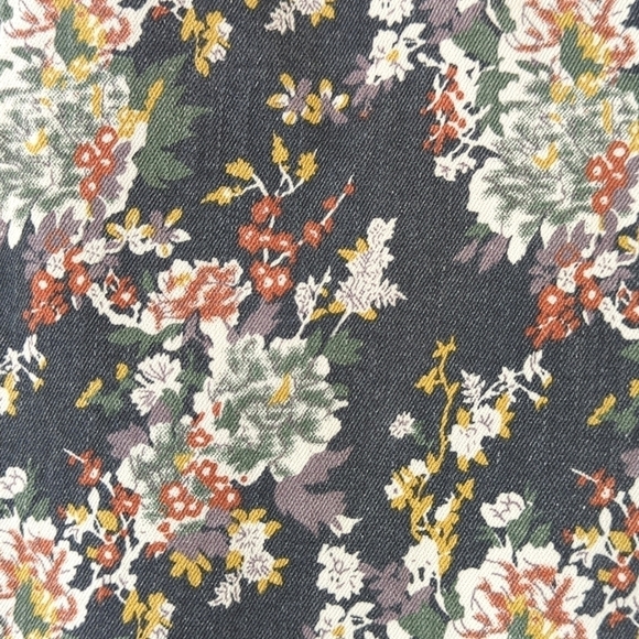 Lucky Brand Lolita Floral Low Rise Ankle Cropped Skinny Jeans Gray 00/24 - Picture 7 of 16